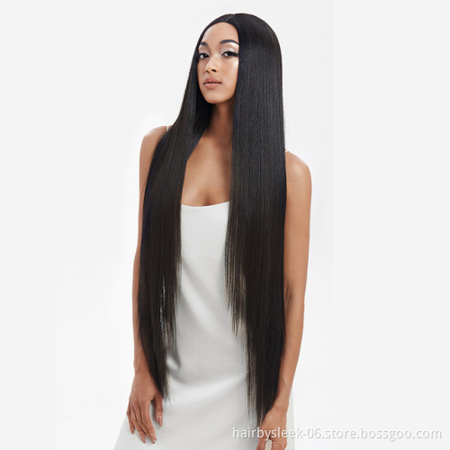 Rebecca fashion 38 inches Wholesale price synthetic wigs female 613 color Super straight long synthetic hair wigs for women